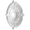 Ekena Millwork Attica PVC Medallion (Canopies up to 7 3/4"), 22"OD x 3 1/2"ID x 1"P, Metallic Champagne Bronze CMP22ATCCB - alternate 3